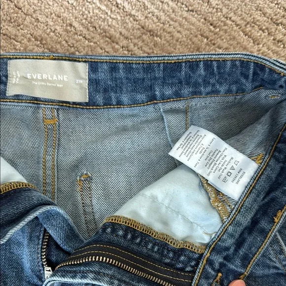 Everlane The Utility Barrel Pant in Denim - Picture 2 of 12